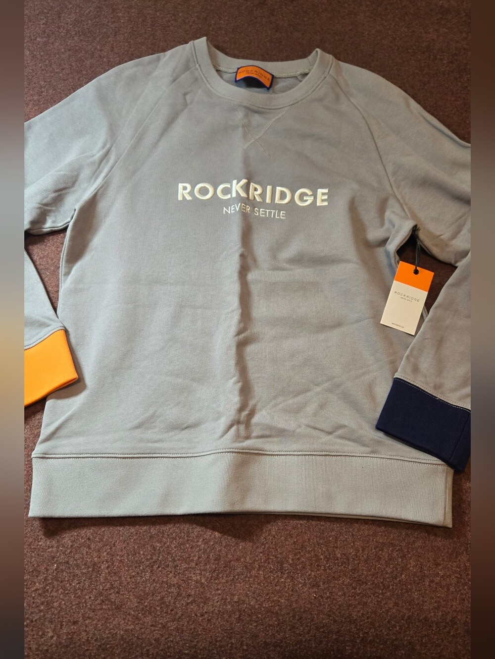 New! Rockridge Crew Neck Sweatshirt Cotton Size Large Bay Area Berkeley Oakland